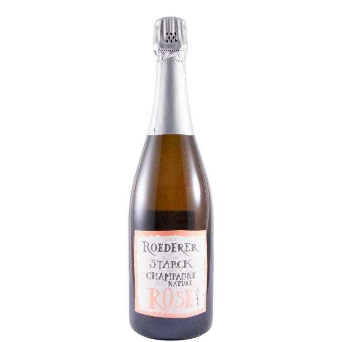 Champagne Louis Roederer et Philippe Starck Bruto Natural Rosé 2015